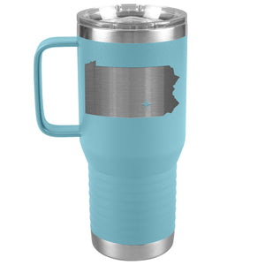 Pennsylvania Tumbler Travel Map Adoption Moving Gift 20oz