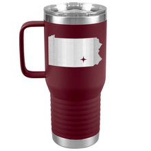 Load image into Gallery viewer, Pennsylvania Tumbler Travel Map Adoption Moving Gift 20oz