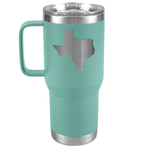 Texas Tumbler Travel Map Adoption Moving Gift 20oz