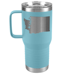 Washington Tumbler Travel Map Adoption Moving Gift 20oz