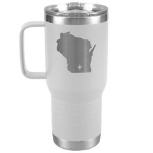 Load image into Gallery viewer, Wisconsin Tumbler Travel Map Adoption Moving Gift 20oz