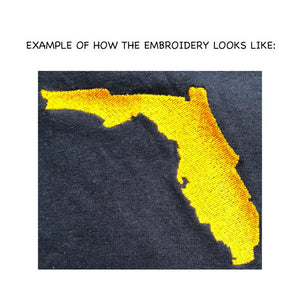 Florida Unisex T-Shirt - Gold Embroidery