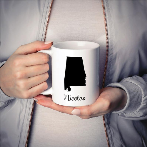 Alabama Mug Adoption Moving Gift Travel State Map