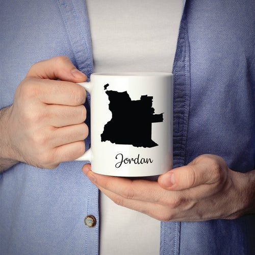 Angola Mug Travel Map Hometown Moving Gift