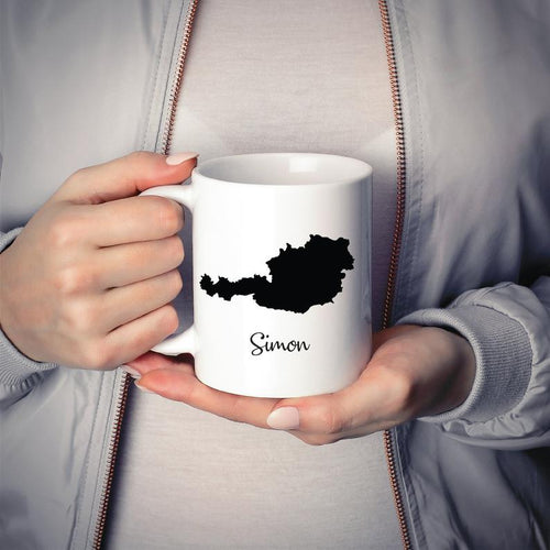 Austria Mug Travel Map Hometown Moving Gift