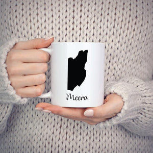 Belize Mug Travel Map Hometown Moving Gift