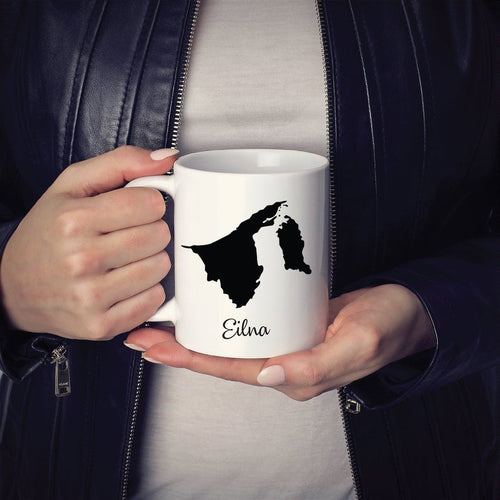 Brunei Mug Travel Map Hometown Moving Gift