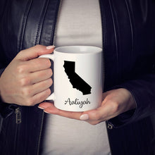 Load image into Gallery viewer, California Mug Adoption Moving Gift Travel State Map