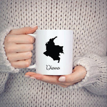 Load image into Gallery viewer, Colombia Mug Travel Map Hometown Moving Gift