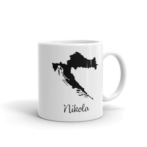 Croatia Mug Travel Map Hometown Moving Gift