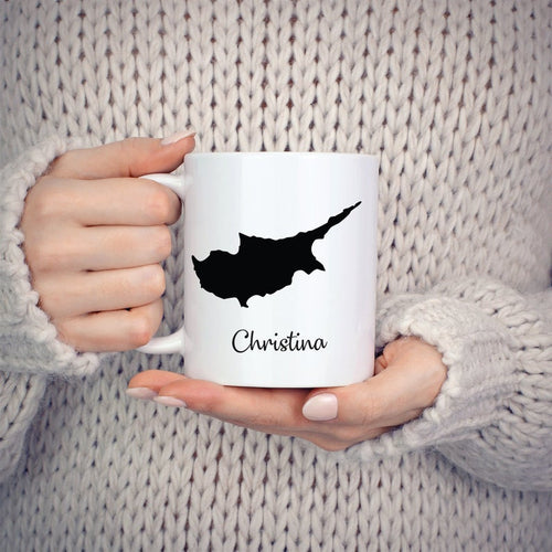 Cyprus Mug Travel Map Hometown Moving Gift