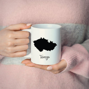 Czech Republic Mug Travel Map Hometown Moving Gift