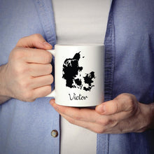 Load image into Gallery viewer, Denmark Mug Travel Map Hometown Moving Gift