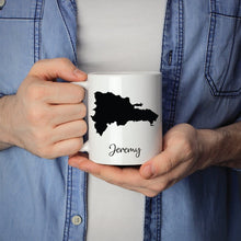 Load image into Gallery viewer, Dominican Republic Mug Travel Map Hometown Moving Gift