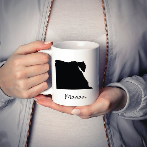Egypt Mug Travel Map Hometown Moving Gift
