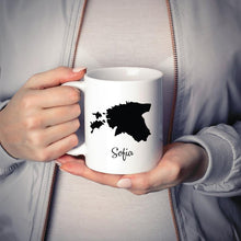 Load image into Gallery viewer, Estonia Mug Travel Map Hometown Moving Gift