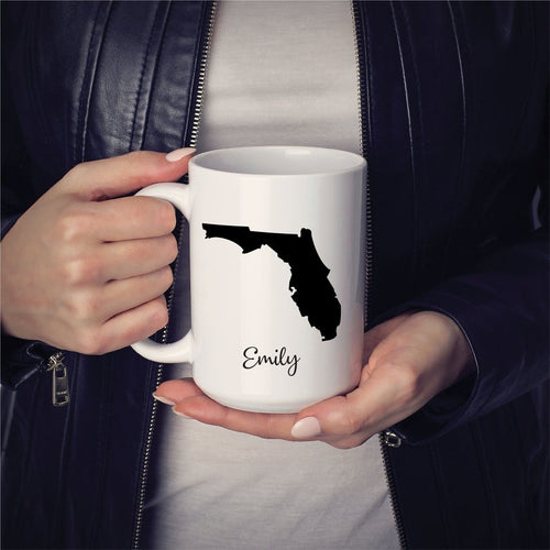 Florida Mug Adoption Moving Gift Travel State Map
