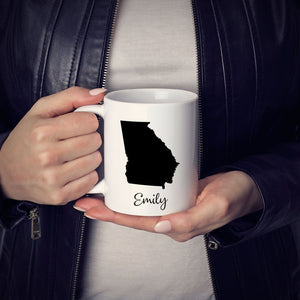 Georgia Mug Adoption Moving Gift Travel State Map