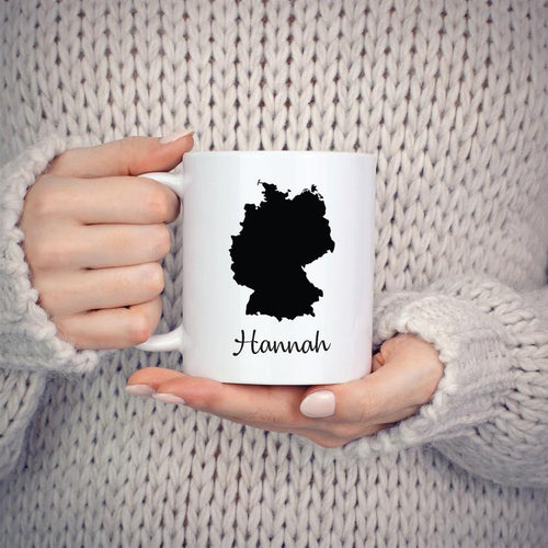 Germany Mug Travel Map Hometown Moving Gift