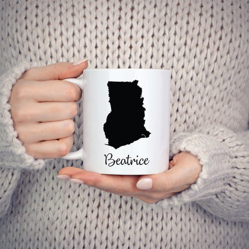 Ghana Mug Travel Map Hometown Moving Gift