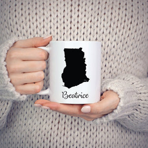 Ghana Mug Travel Map Hometown Moving Gift