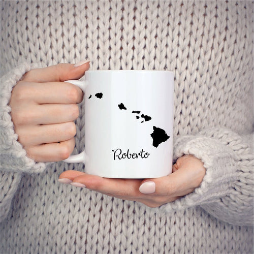 Hawaii Mug Adoption Moving Gift Travel State Map