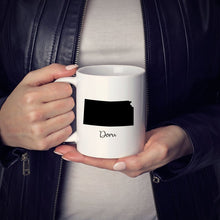 Load image into Gallery viewer, Kansas Mug Adoption Moving Gift Travel State Map