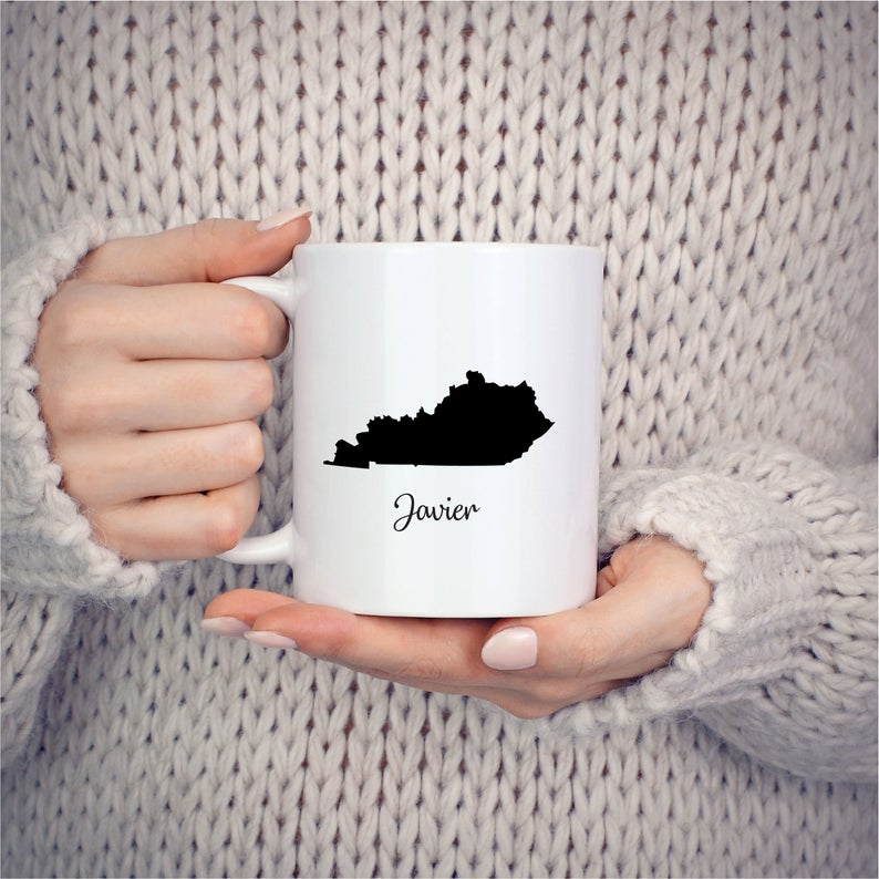Kentucky Mug Adoption Moving Gift Travel State Map
