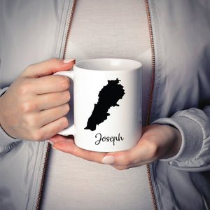 Lebanon Mug Travel Map Hometown Moving Gift