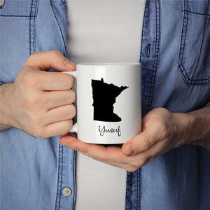 Minnesota Mug Adoption Moving Gift Travel State Map