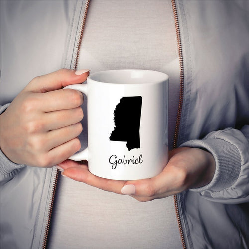 Mississippi Mug Adoption Moving Gift Travel State Map