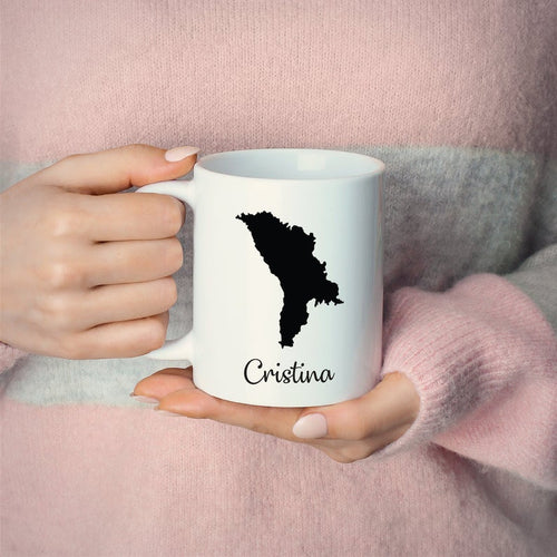 Moldova Mug Travel Map Hometown Moving Gift