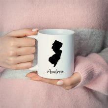 Load image into Gallery viewer, New Jersey Mug Adoption Moving Gift Travel State Map
