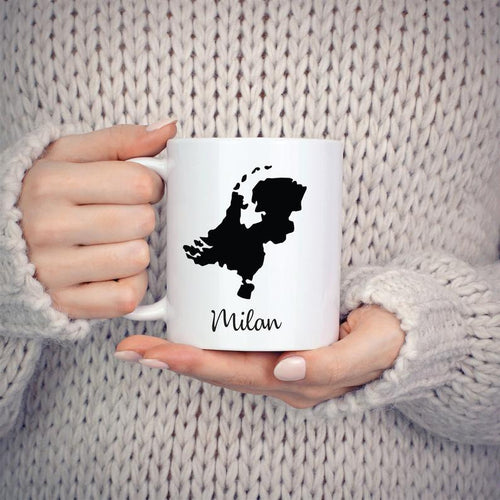 Netherlands Dutch Holland Mug Travel Map Hometown Moving Gift