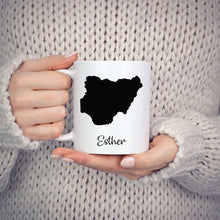 Load image into Gallery viewer, Nigeria Mug Travel Map Hometown Moving Gift