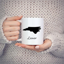 Load image into Gallery viewer, North Carolina Mug Adoption Moving Gift Travel State Map