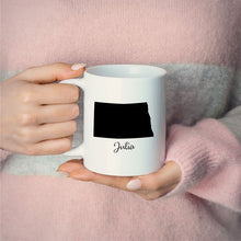 Load image into Gallery viewer, North Dakota Mug Adoption Moving Gift Travel State Map