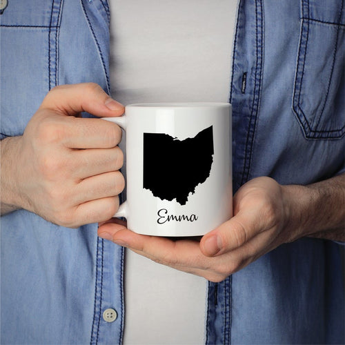 Ohio Mug Adoption Moving Gift Travel State Map