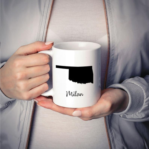 Oklahoma Mug Adoption Moving Gift Travel State Map