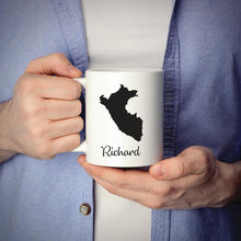Load image into Gallery viewer, Peru Mug Travel Map Hometown Moving Gift