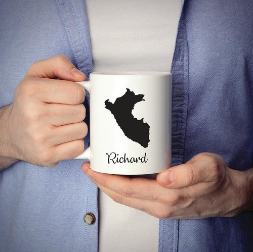 Peru Mug Travel Map Hometown Moving Gift