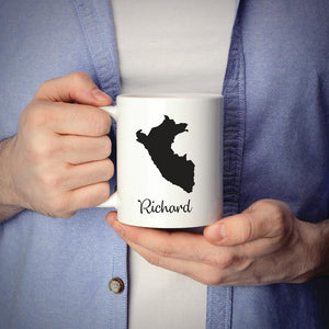 Peru Mug Travel Map Hometown Moving Gift