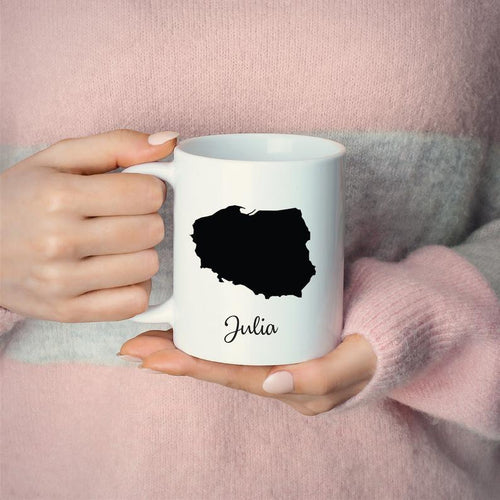Poland Mug Travel Map Hometown Moving Gift