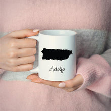 Load image into Gallery viewer, Puerto Rico Mug Travel Map Hometown Moving Gift
