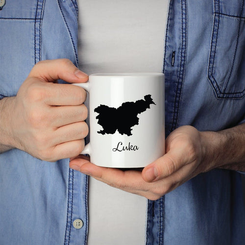 Slovenia Mug Travel Map Hometown Moving Gift
