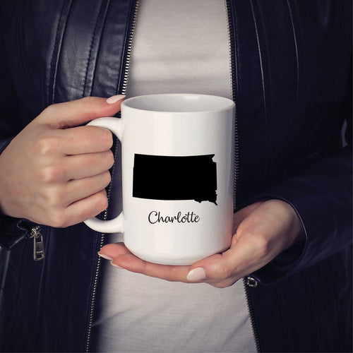 South Dakota Mug Adoption Moving Gift Travel State Map