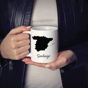 Spain Mug Travel Map Hometown Moving Gift