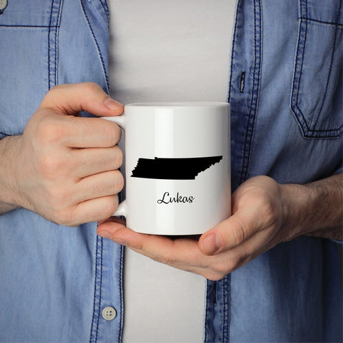 Tennessee Mug Adoption Moving Gift Travel State Map