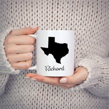 Load image into Gallery viewer, Texas Mug Adoption Moving Gift Travel State Map