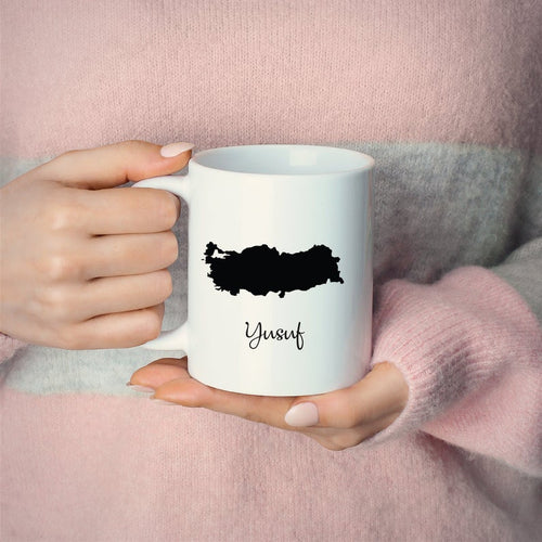 Turkey Mug Travel Map Hometown Moving Gift